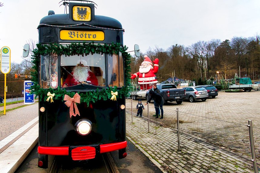 Die "Weihnachtsbahn" war unterwegs