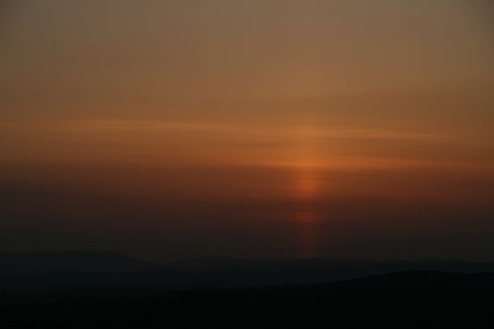 Sonnenuntergang - fotografiert vom Hainer Berg