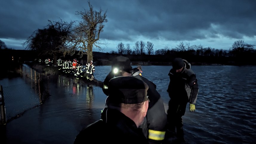 Land unter in Windehausen - Dezember 2023