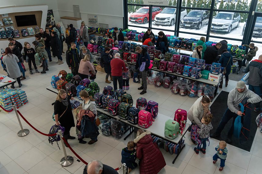 Schulranzentag im Autohaus Peter