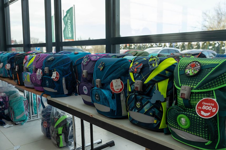 Schulranzentag im Autohaus Peter