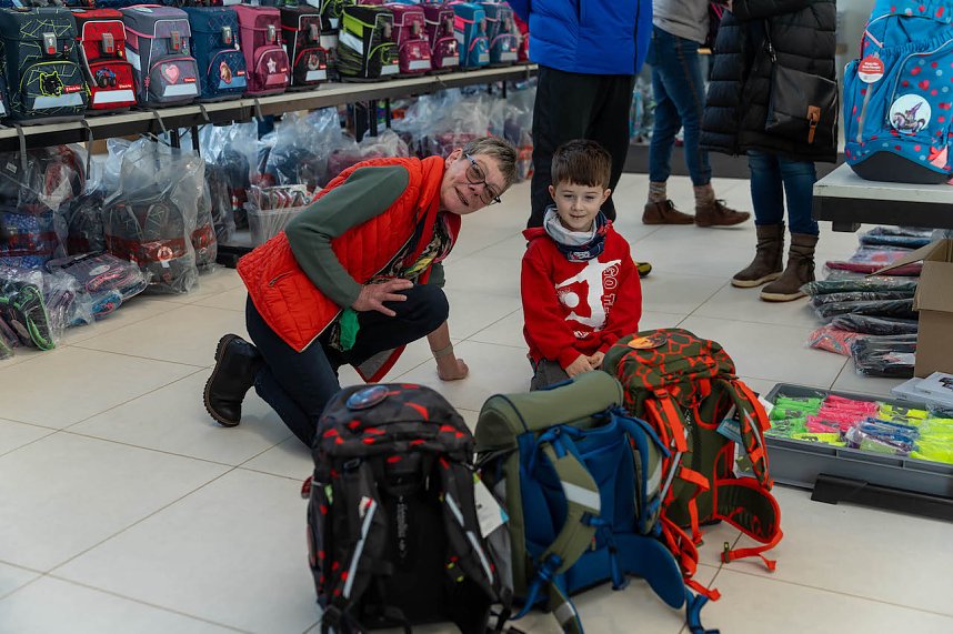 Schulranzentag im Autohaus Peter