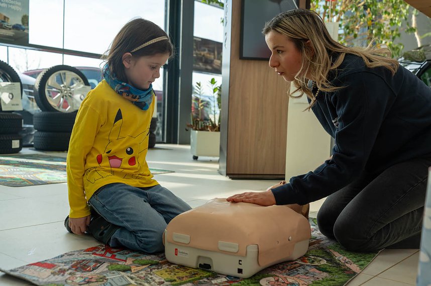 Schulranzentag im Autohaus Peter