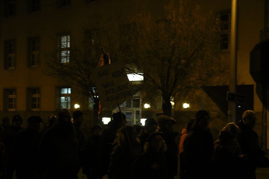 Demonstrationszug durch die Nordh&auml;user Innenstadt