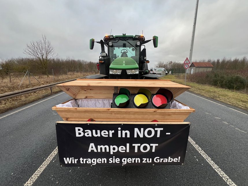 Bauernprotest bei Werther