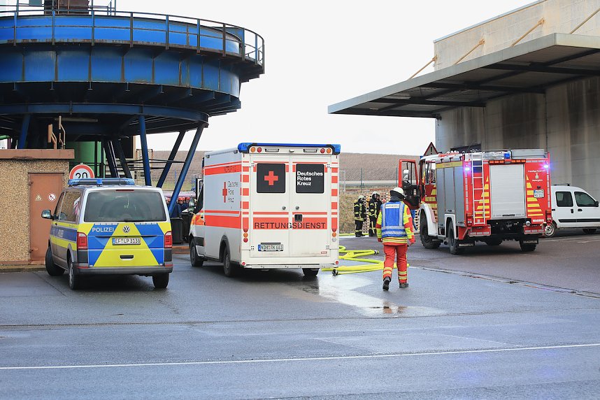 Brand eines Radladers in Bleicherode