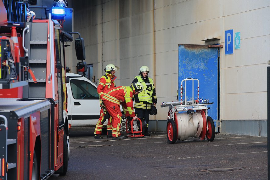 Brand eines Radladers in Bleicherode