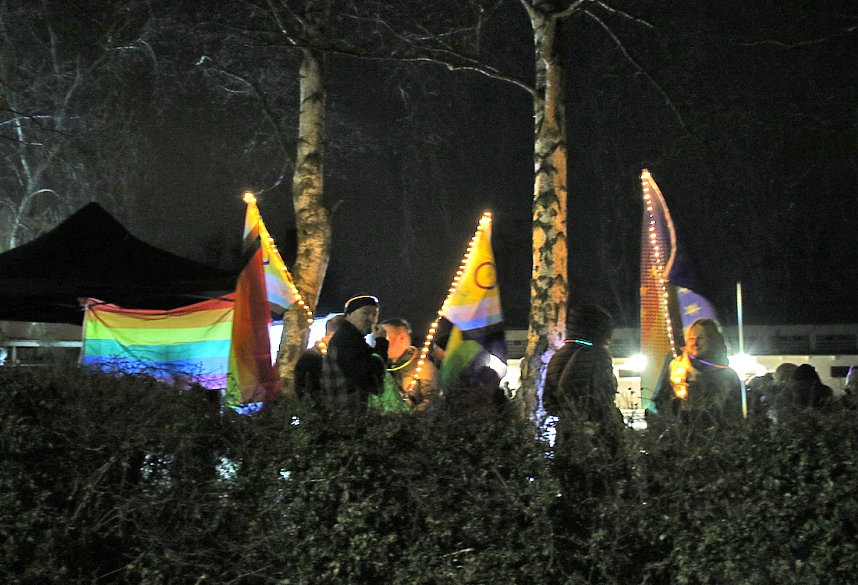 Gegenprotest zur AfD Veranstaltung in Sundhausen