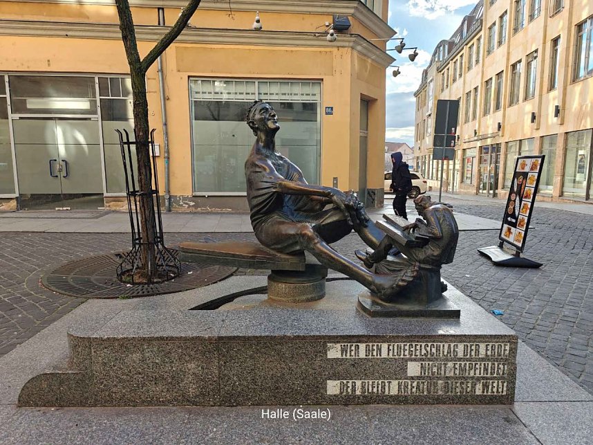 Peter Blei unterwegs in Halle