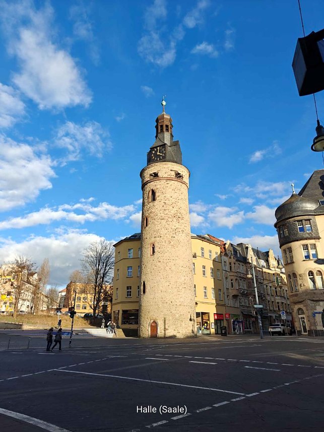 Peter Blei unterwegs in Halle