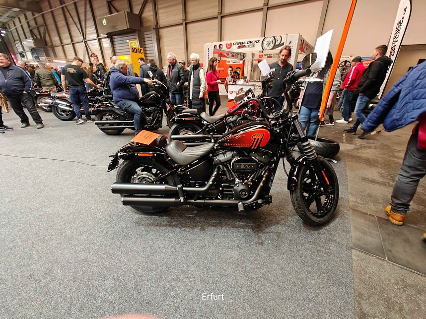 Peter Blei unterwegs auf der Motorradmesse