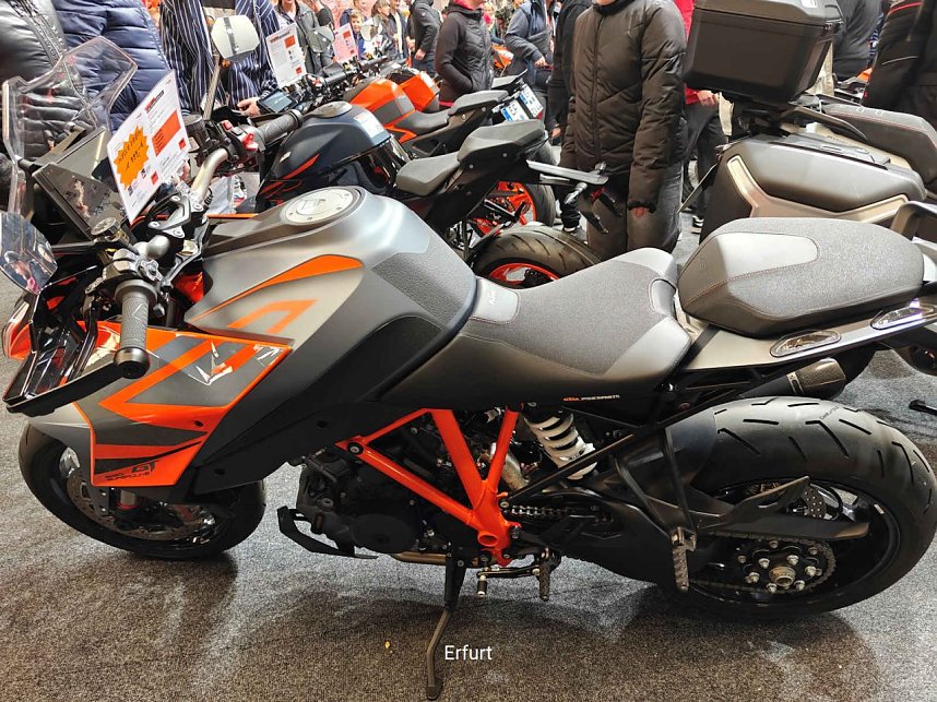 Peter Blei unterwegs auf der Motorradmesse