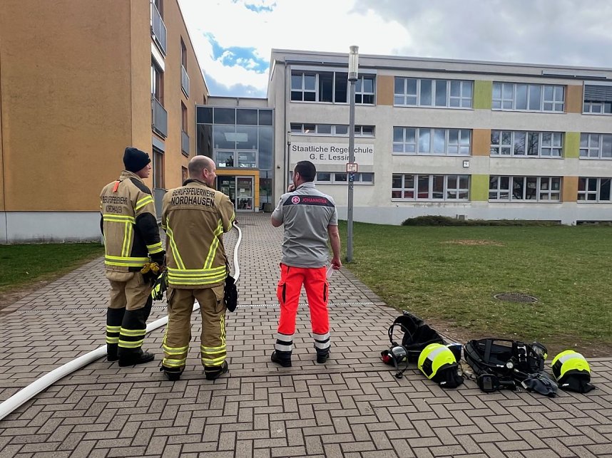 Feuerwehreinsatz an der Lessingschule