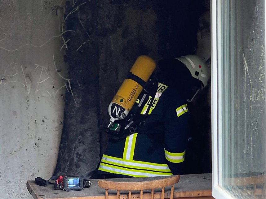 Brand in der Erzbergstra&szlig;e