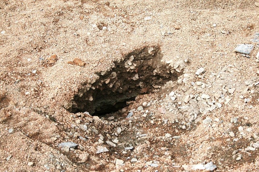 Erdfall oder nicht? - das war die Frage in Auleben