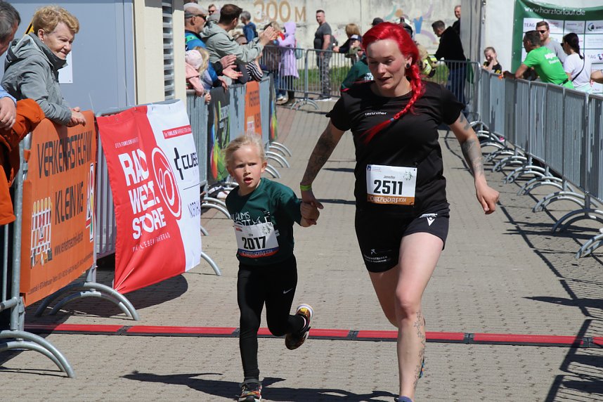 Zieleinlauf zum 10. Harztorlauf