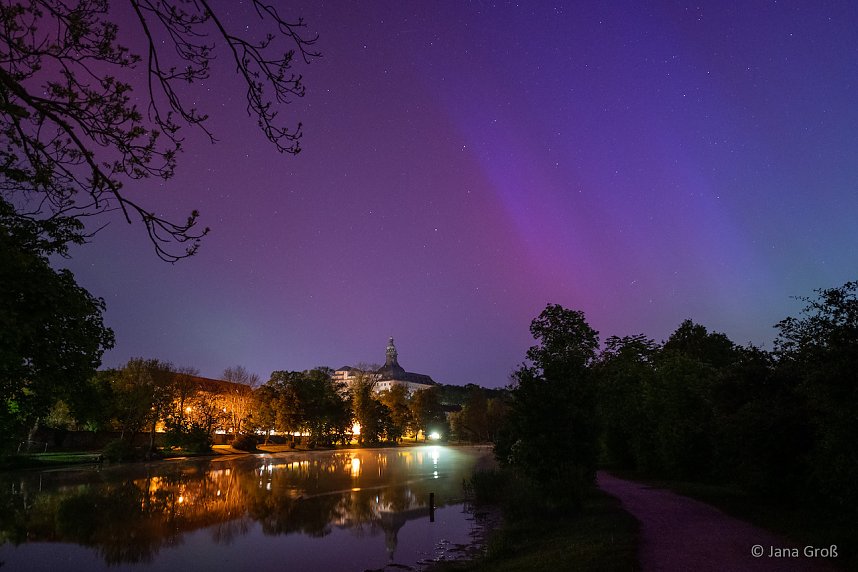 Polarlichter im Schlosspark Sondershausen