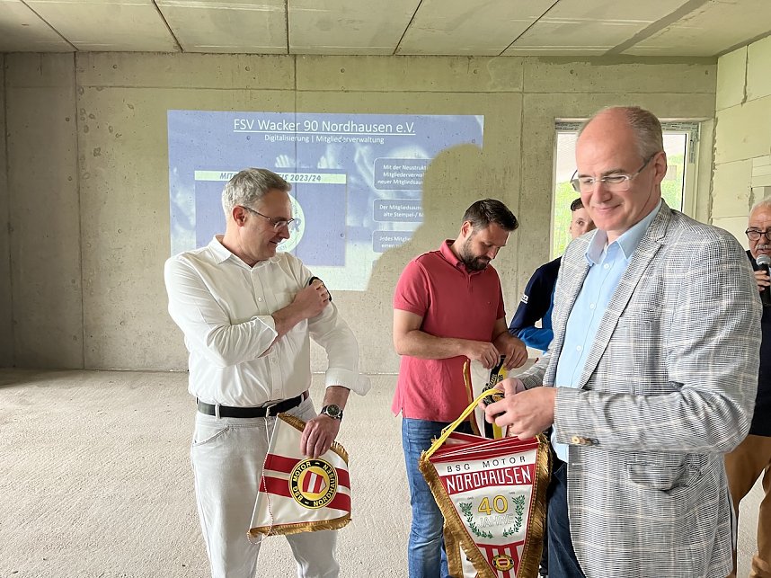 Baustellenparty im Albert-Kuntz-Sportpark