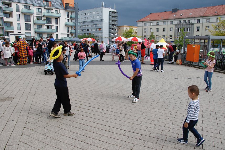 Knax Kinderfest auf dem Parkplatz der Kreissparkasse