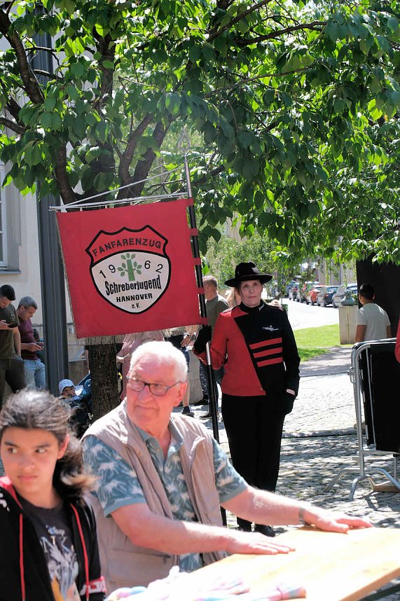 Gro&szlig;e Volksfeststimmung am 2. Tag auf dem Rolandsfest in Nordhausen