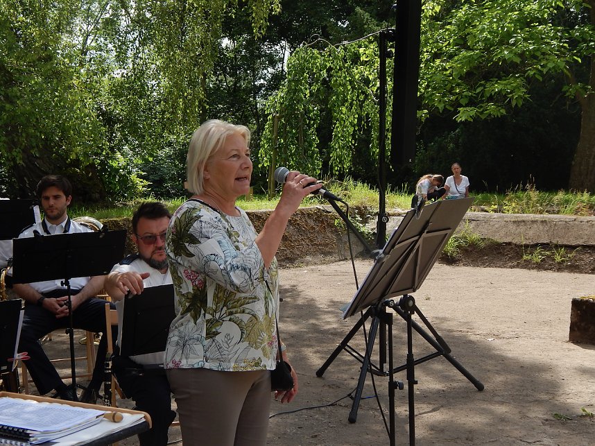 Konzert des Th&uuml;ringer Polizeiorchesters im Park Hohenrode