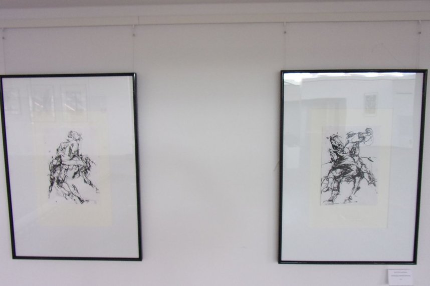 Unvergessen: in der Kreissparkasse wurde gestern eine Ausstellung zum Werk Heinz Scharrs er&ouml;ffnet