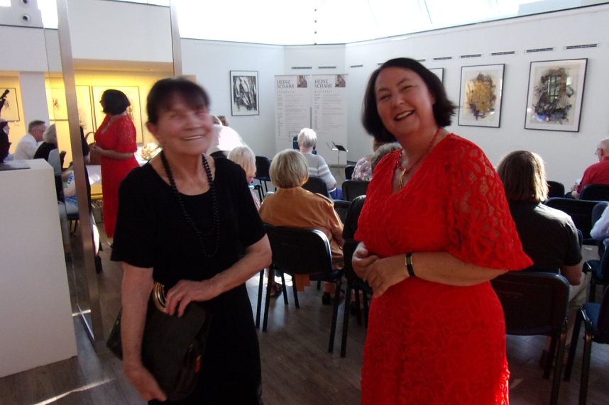 Unvergessen: in der Kreissparkasse wurde gestern eine Ausstellung zum Werk Heinz Scharrs er&ouml;ffnet