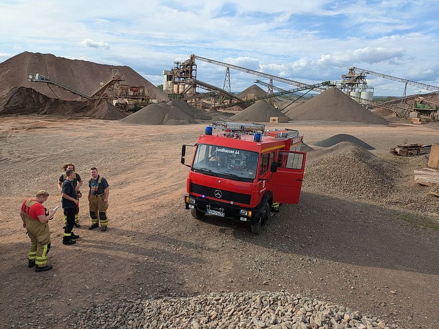 Einsatz&uuml;bung am Kiesteich