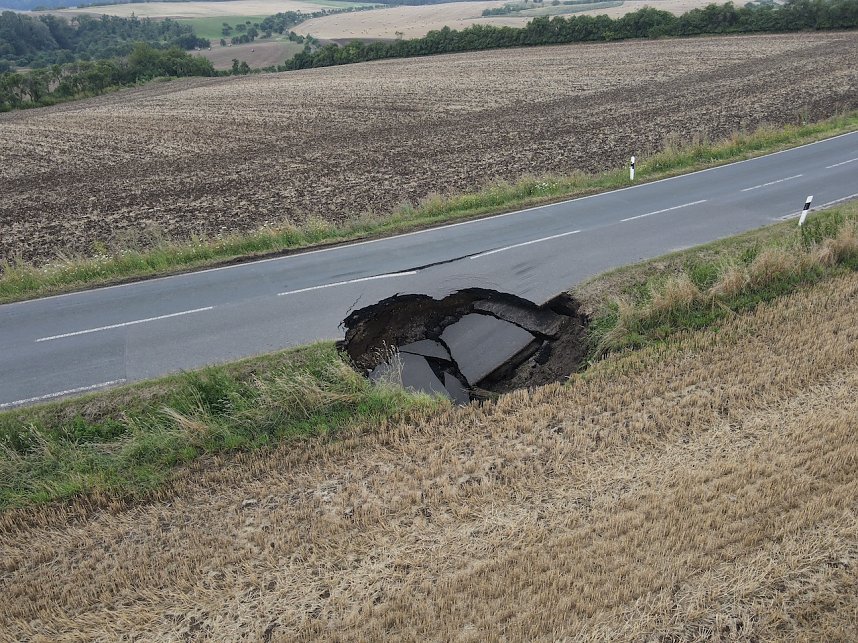 Erdfall zwischen Buchholz und Steigerthal