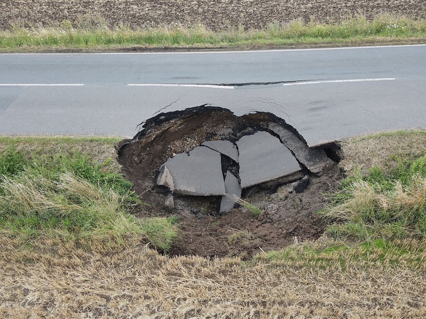 Erdfall zwischen Buchholz und Steigerthal