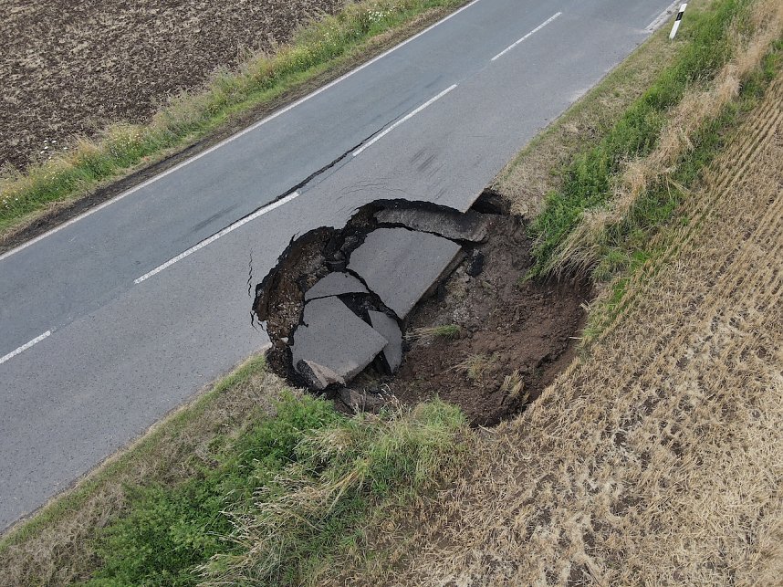 Erdfall zwischen Buchholz und Steigerthal