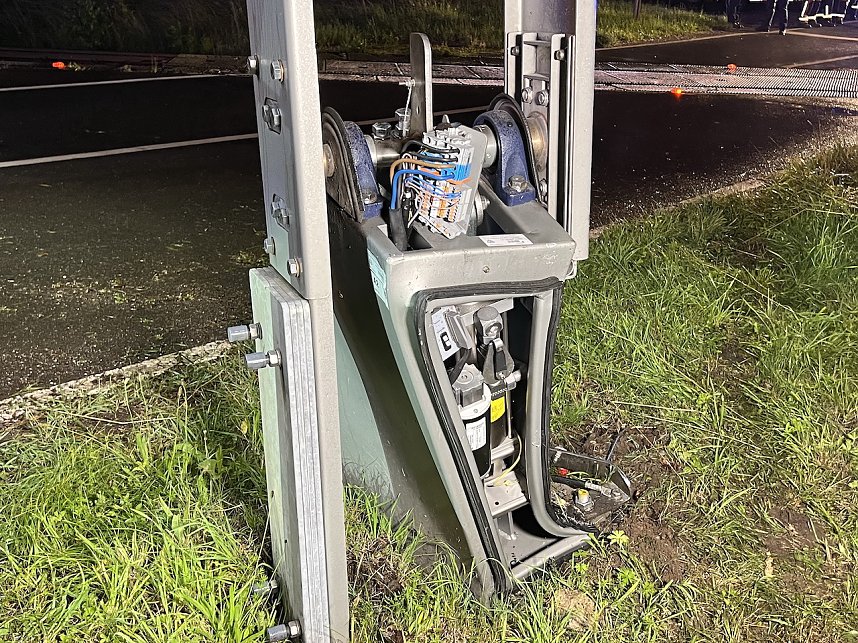 Unfall am Bahn&uuml;bergang