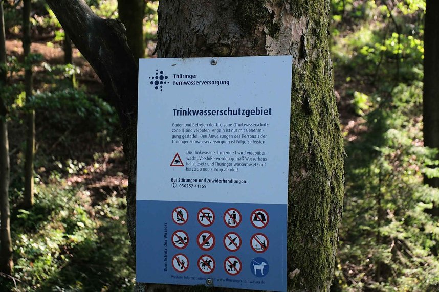 Peter Blei unterwegs an der Neust&auml;dter Talsperre