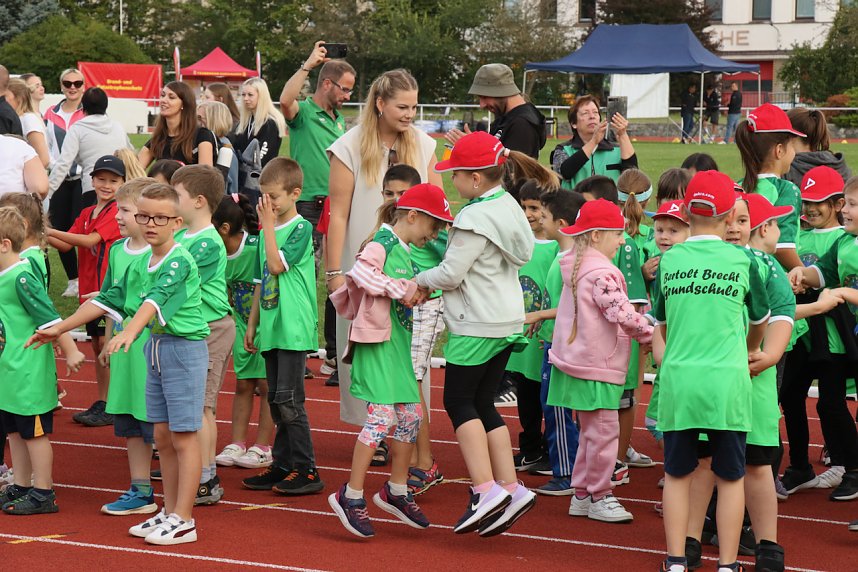 Schulanfangsaktionstag auf dem Hohekreuz-Sportplatz