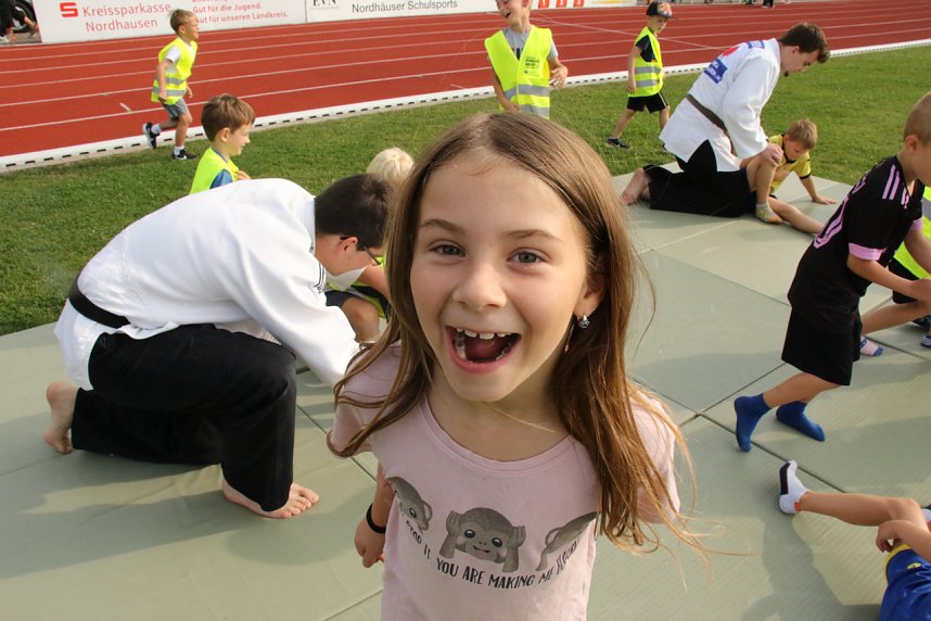 Schulanfangsaktionstag auf dem Hohekreuz-Sportplatz