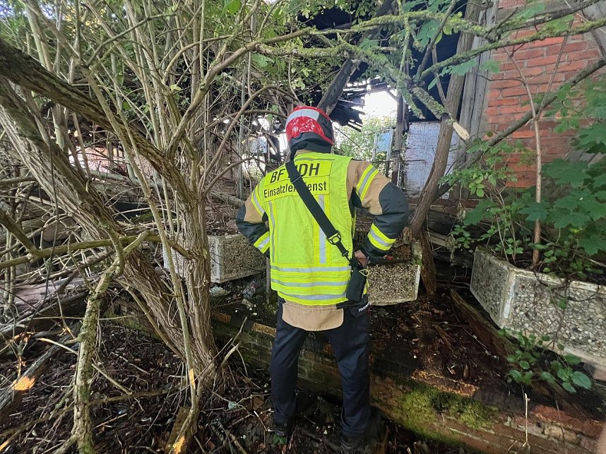 Feuerwehreinsatz am Bahngel&auml;nde