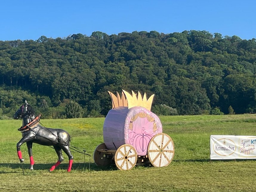 Ein M&auml;rchenschloss aus Stroh in Gro&szlig;lohra