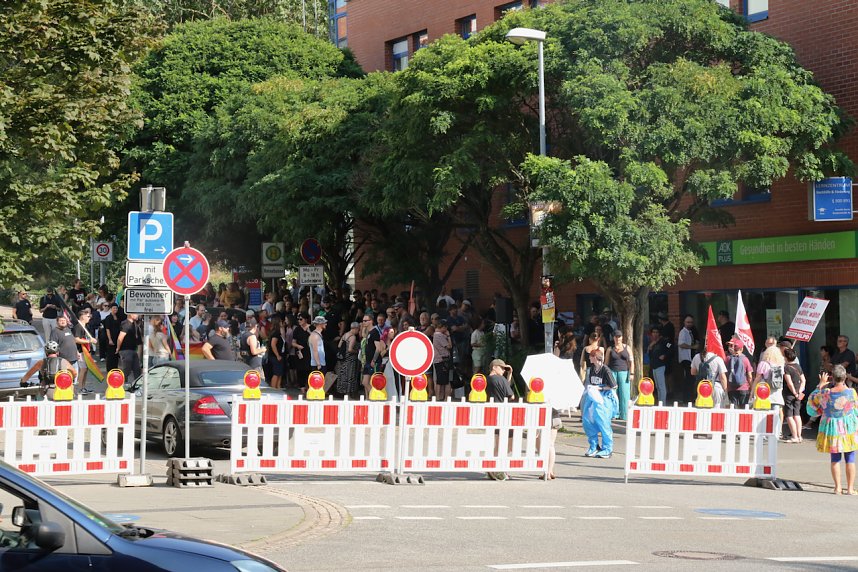 Kundgebund und Protest in Nordhausen - die AfD hatte zum "B&uuml;rgerfest" geladen
