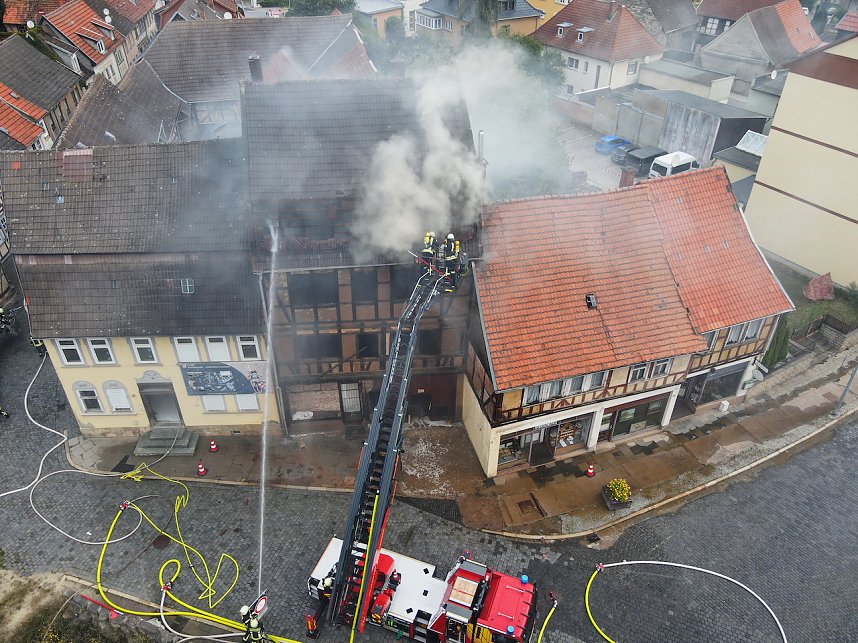 Hausbrand in Bleicherode