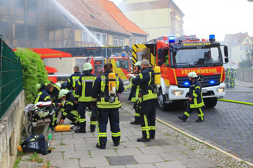 Hausbrand in Bleicherode