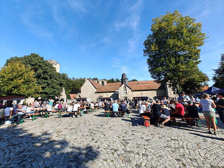 Peter Blei unterwegs auf dem Walkenrieder Klostermarkt