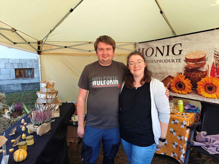Peter Blei unterwegs auf dem Walkenrieder Klostermarkt
