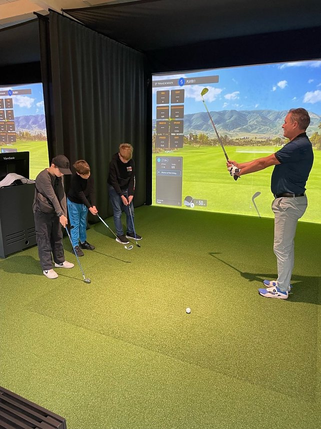 Golfspielen in der Ferienzeit