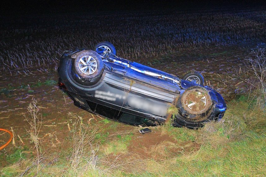 Unfall auf der Bundesstra&szlig;e