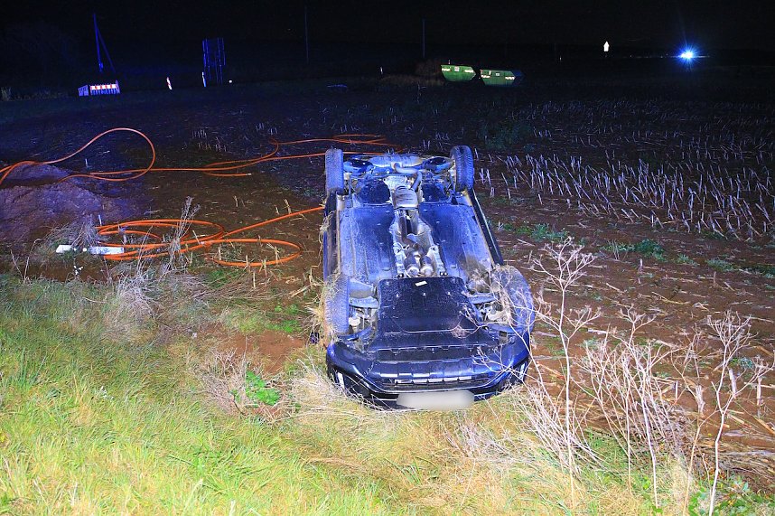 Unfall auf der Bundesstra&szlig;e