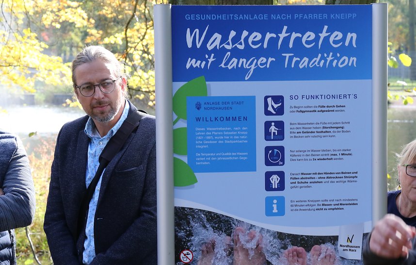 Er&ouml;ffnung des Kneipp Beckens im Stadtpark