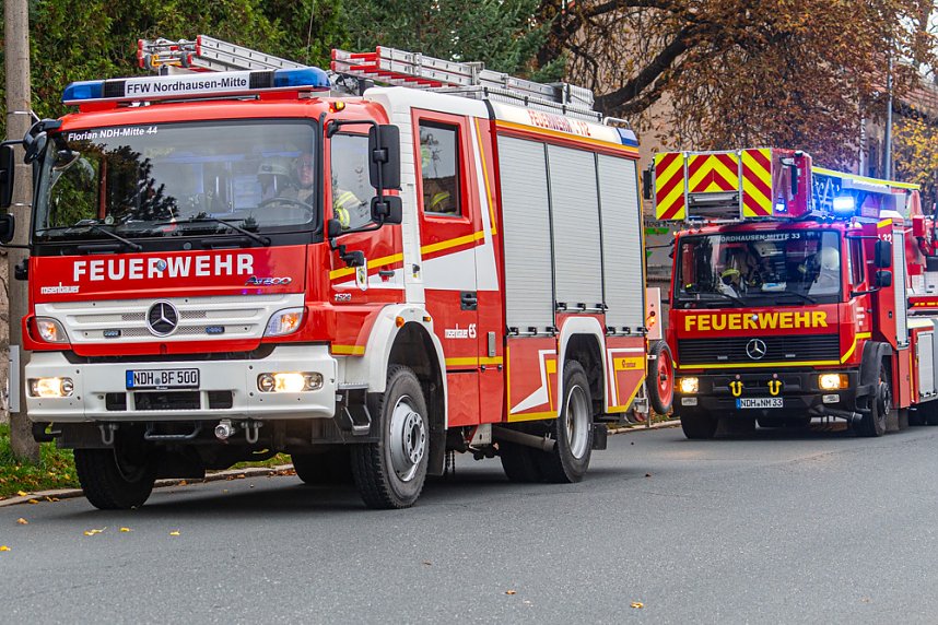 Katastrophen&uuml;bung auf dem Nordbrand-Gel&auml;nde
