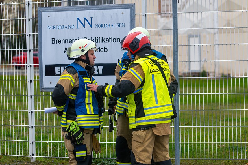 Katastrophen&uuml;bung auf dem Nordbrand-Gel&auml;nde