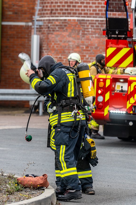 Katastrophen&uuml;bung auf dem Nordbrand-Gel&auml;nde