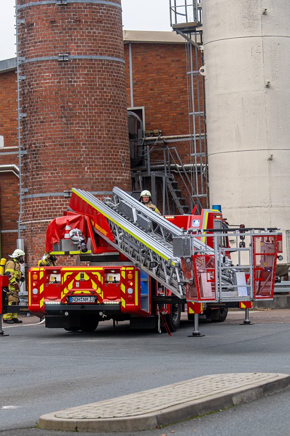 Katastrophen&uuml;bung auf dem Nordbrand-Gel&auml;nde
